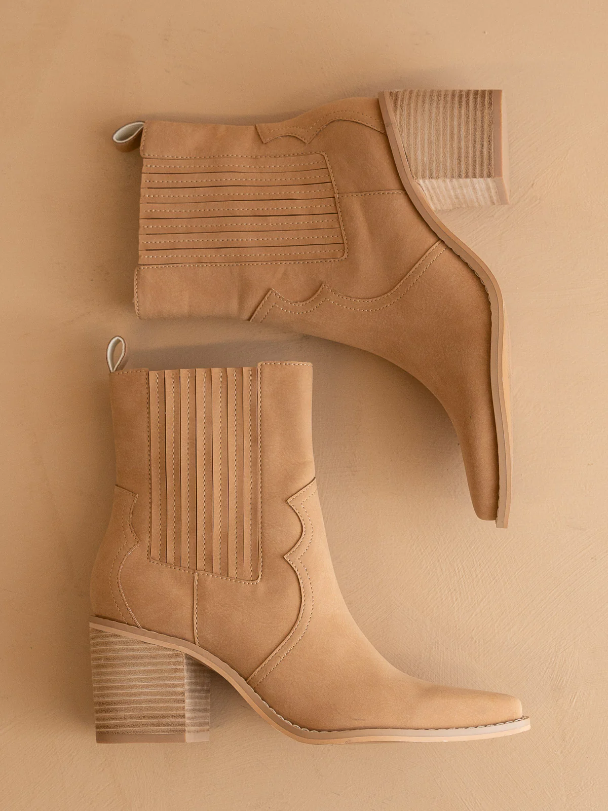 The Addison | Camel Western Inspired Boot - Image 2