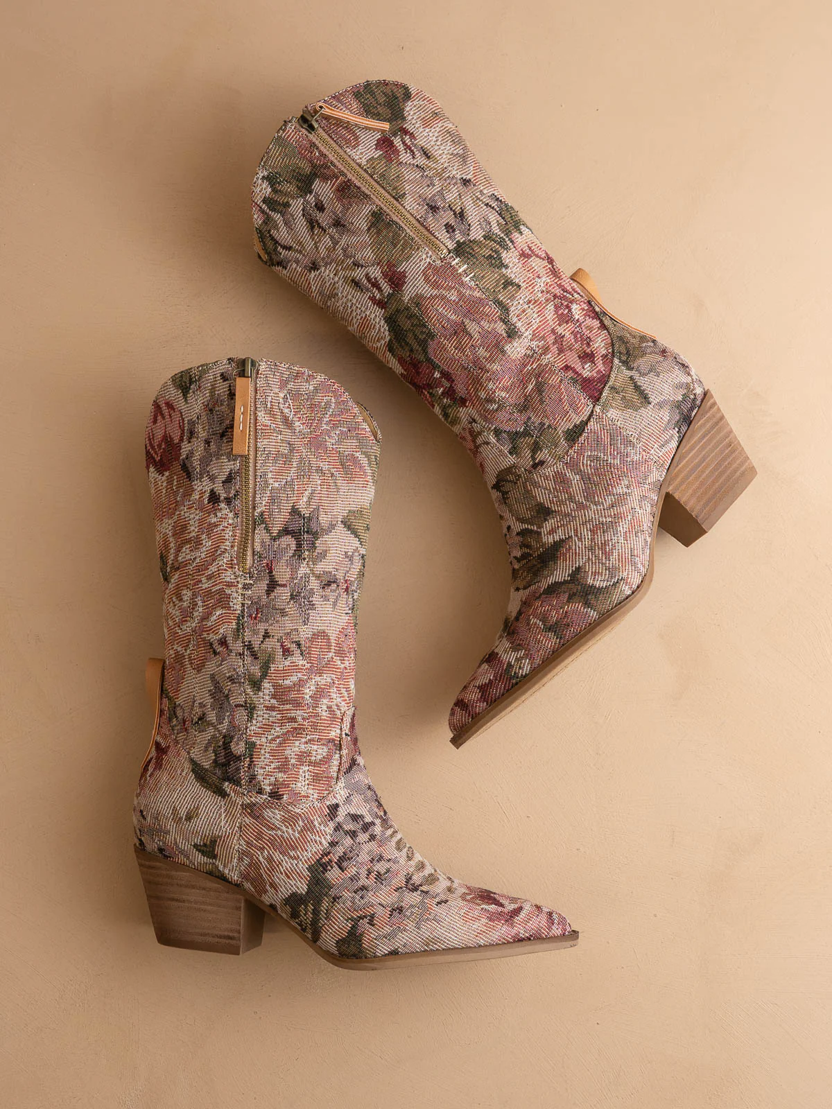 The Brilee | Mauve Tapestry Boot - Image 4