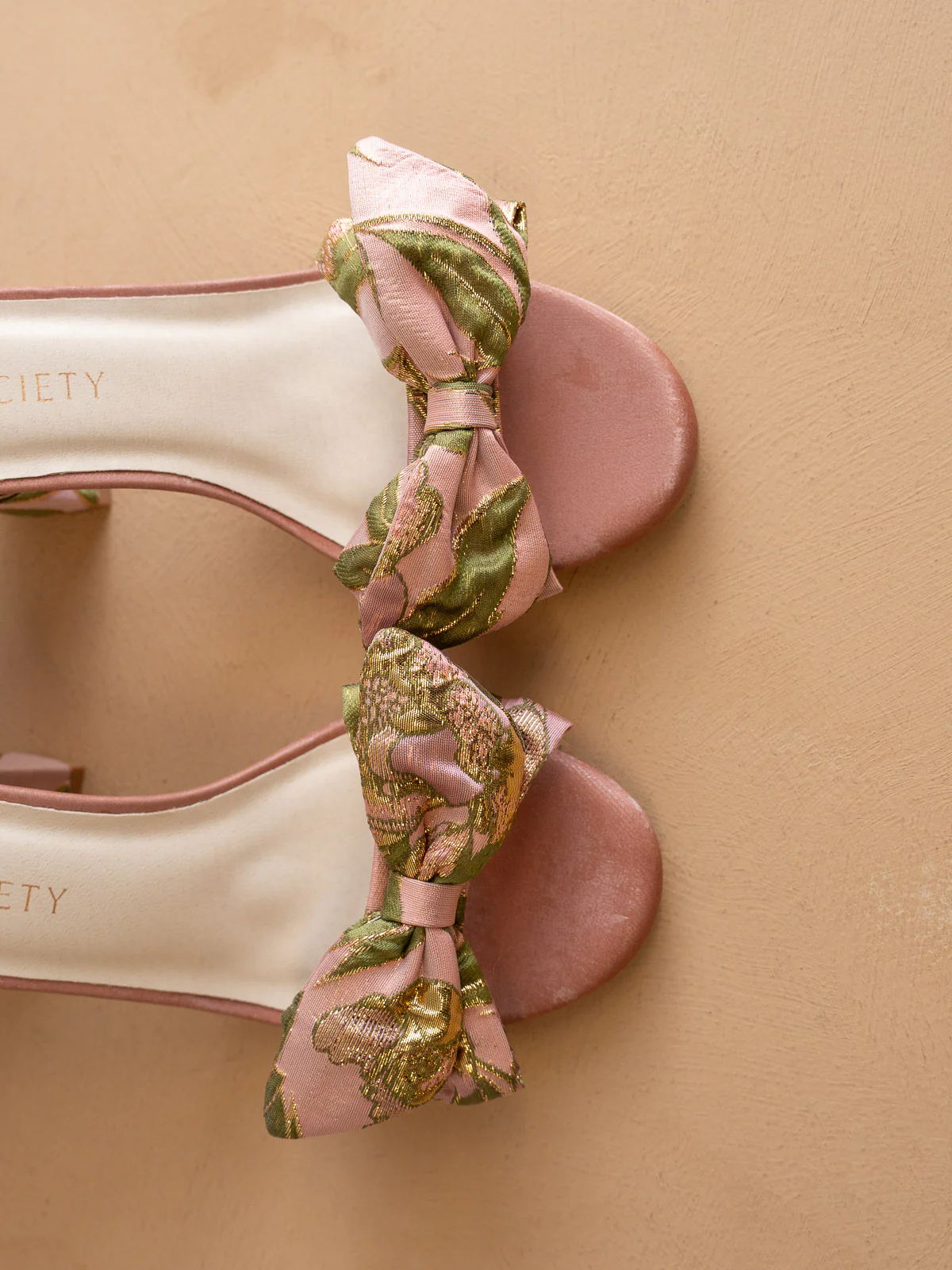 The Celine | Rose Garden Bow Block Heel - Image 3