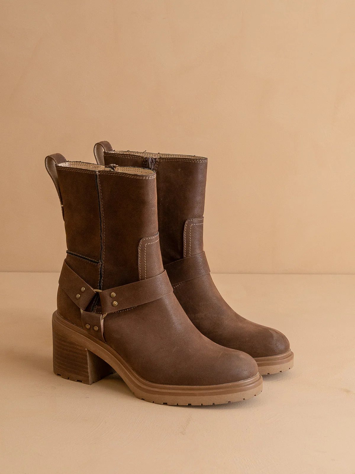 The Clyde | Coffee Moto Inspired Ankle Boot *Final Sale* - Image 2