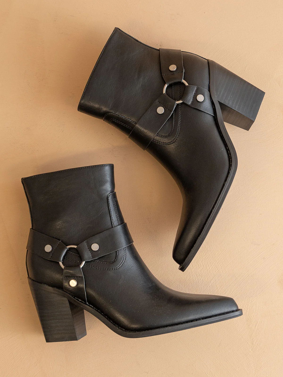 The Jackson | Black Pointed Toe Moto Bootie *final Sale* - Image 2