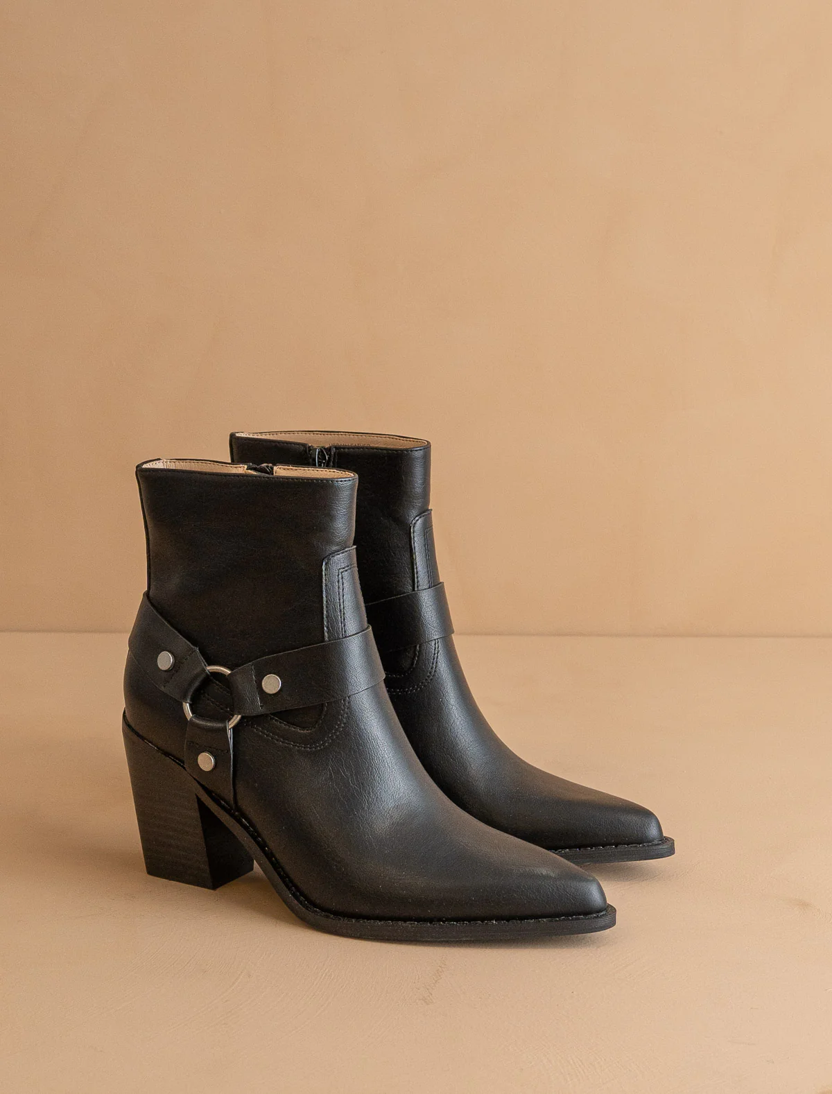The Jackson | Black Pointed Toe Moto Bootie *final Sale* - Image 3