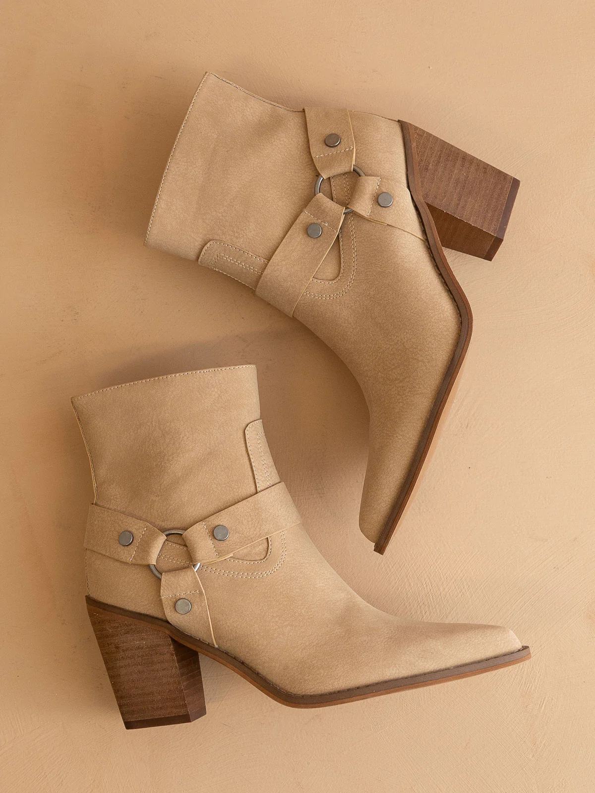 The Jackson | Khaki Pointed Toe Moto Bootie *FINAL SALE*