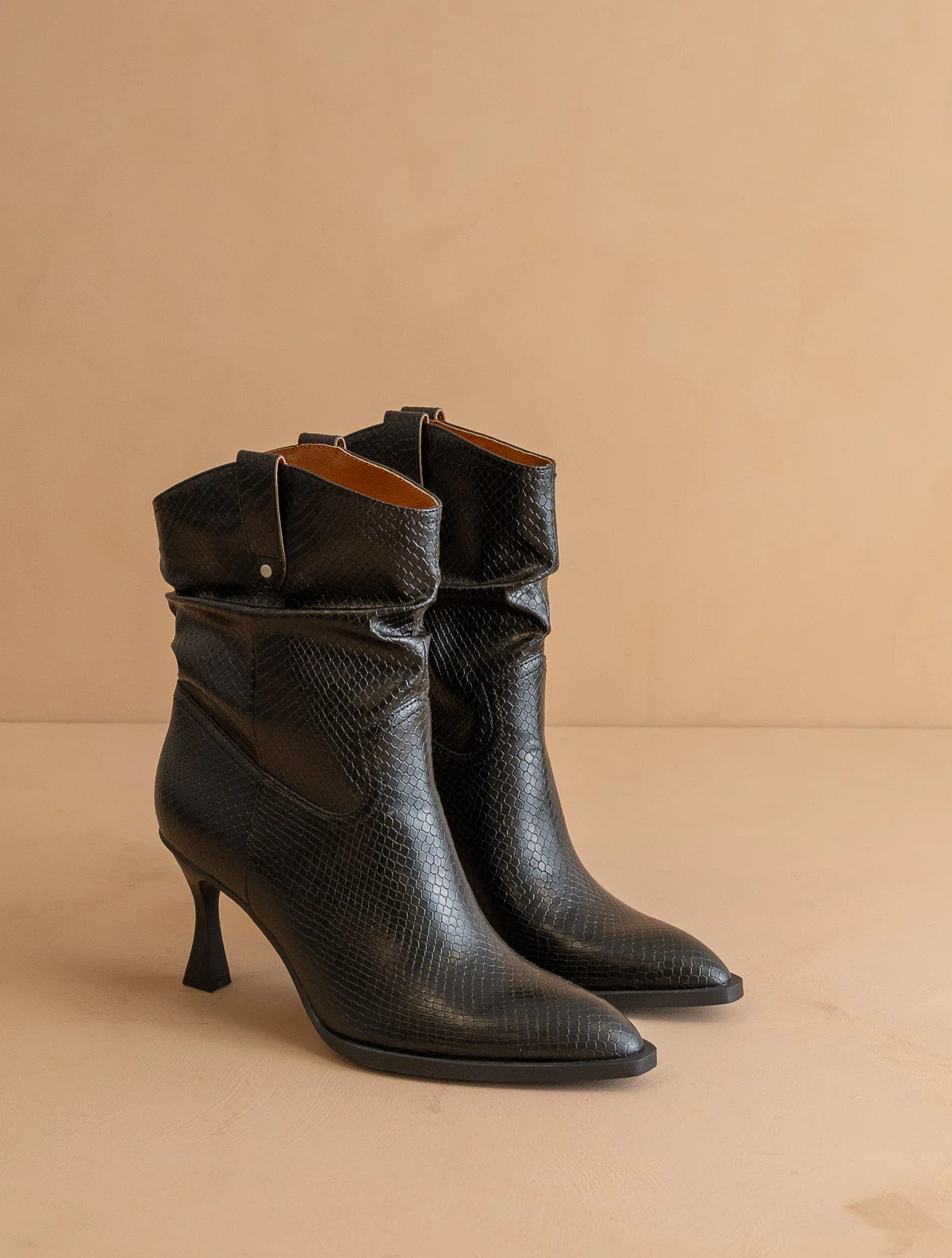 The Jolene | Black Kitten Heeled Western Boot *FINAL SALE* - Image 2