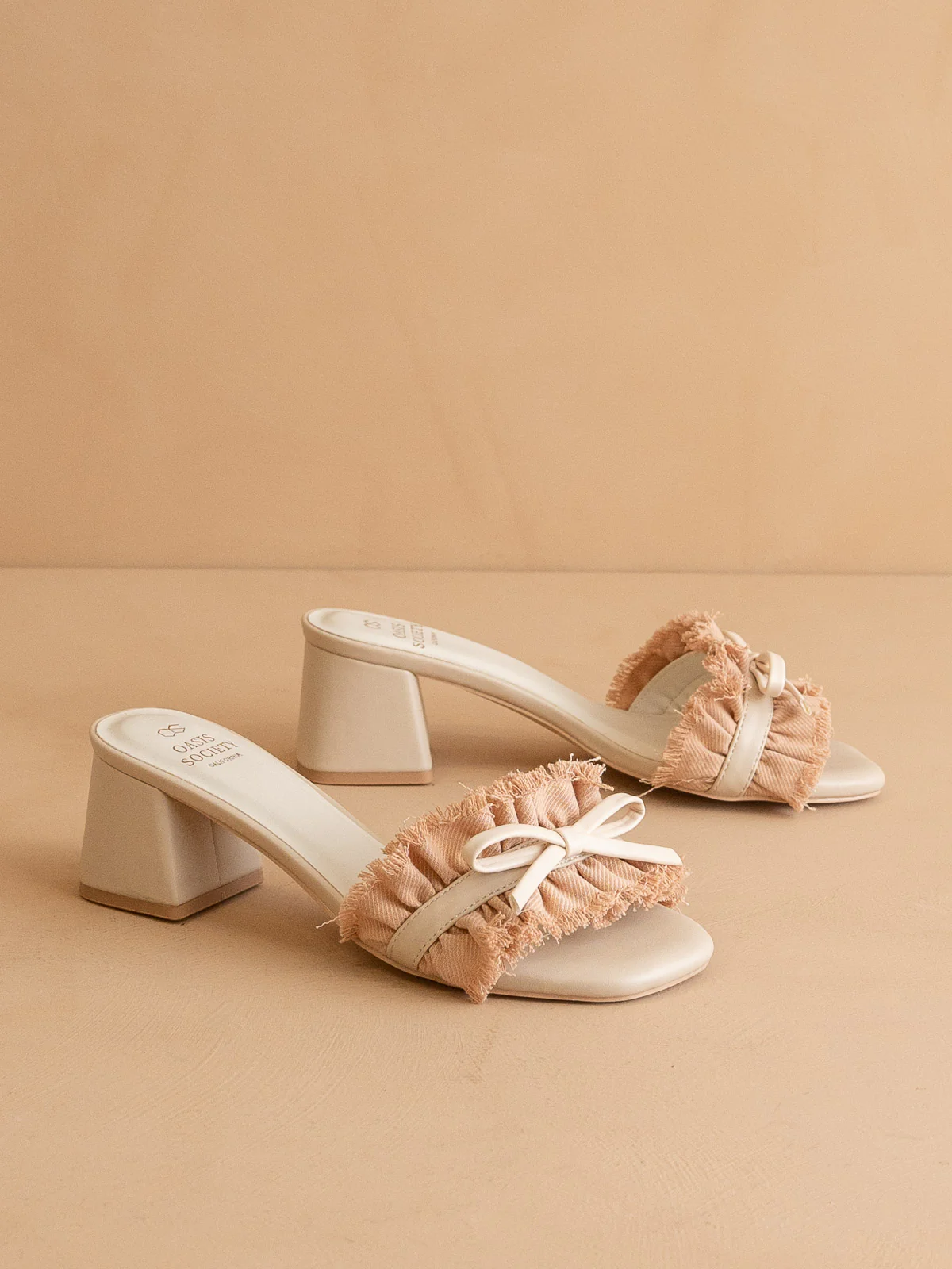 The Julissa | Apricot Romantic Low Heel Sandal *FINAL SALE* - Image 3