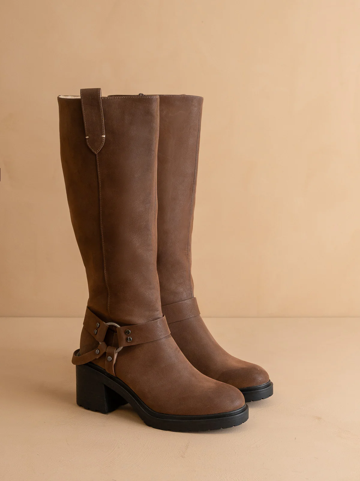 The Leanne | Coffee Moto Knee High Boot - Image 3