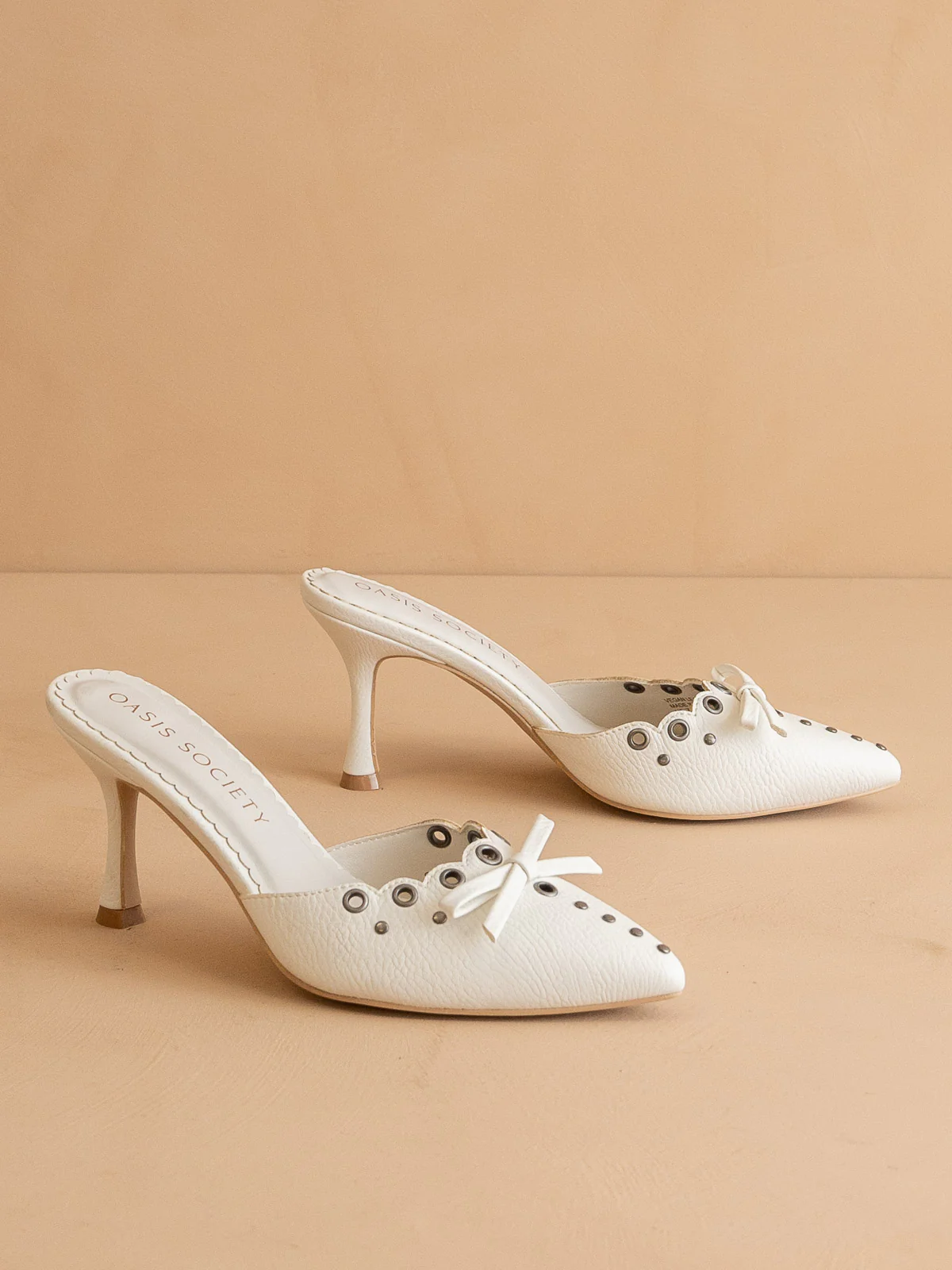The Meridian | White Kitten Heel * FINAL SALE * - Image 3