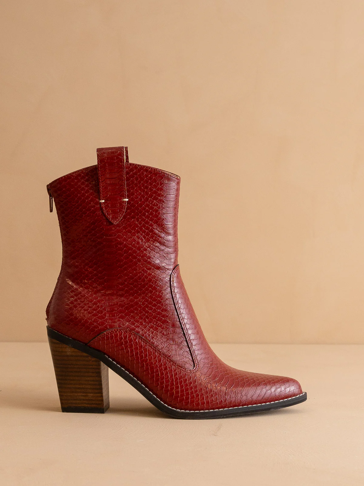 The Tara | Red Two Paneled Western Cowgirl boot * FINAL SALE *