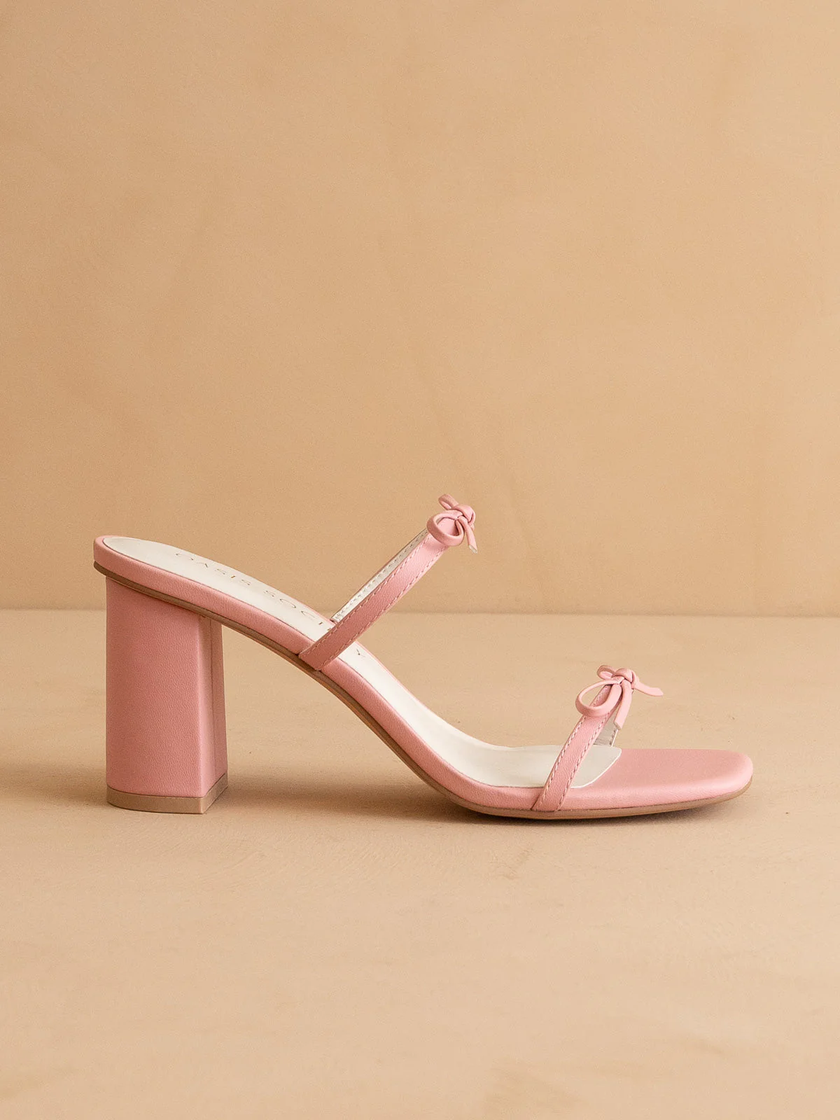 The Wendy | Pink Double Strap Double Bow Heels *FINAL SALE* - Image 4